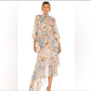 Elliatt Atrid Dress XL Flowy Chiffon with smock details from revolve.